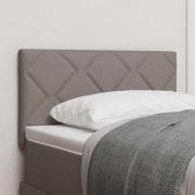 vidaXL Huvudgavel Taupe 80 cm tyg