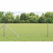 vidaXL Stängselstolpe 52 pcs Silver 3.2 x 3.2 x 120 cm Stål