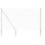 vidaXL Kedjestängsel med stolpar Silver 1.5 x 10 m Stål