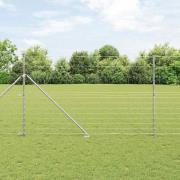 vidaXL Stängsel för åker / äng Silver 25 x 1.5 m Galvaniserat stål