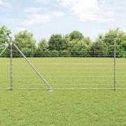 vidaXL Stängsel för åker / äng Silver 50 x 1.2 m Galvaniserat stål
