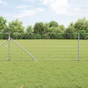 vidaXL Stängsel för åker / äng Silver 100 x 0.8 m Galvaniserat stål