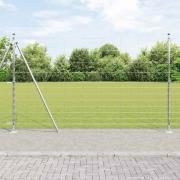 vidaXL Stängsel för åker / äng Silver 50 x 1.5 m Galvaniserat stål