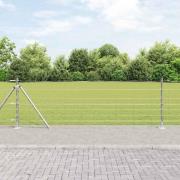 vidaXL Stängsel för åker / äng Silver 100 x 0.8 m Galvaniserat stål