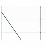 vidaXL Stängselstolpe Grå 100 x 1,6 m (25 mm mesh) Stål och PVC