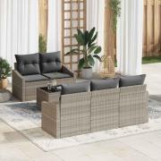 vidaXL Trädgårdsoffset Manuell 6 pcs Ljusgrå, Mörkgrå 55 x 55 x 37 cm