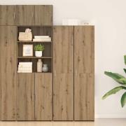 vidaXL Skåp artisan ek 40 x 42.5 x 185 cm Konstruerat trä