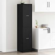 vidaXL Apoteksskåp Svart ek 40 x 41 x 174.5 cm Konstruerat trä