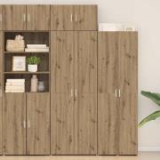 vidaXL Förvaringsskåp artisan ek 70 x 42,5 x 225 cm Konstruerat trä