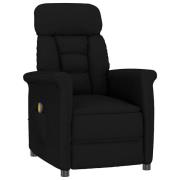 vidaXL Massagefåtölj med kudde Svart 70.5 x 96.5 x 95 cm Konstläder