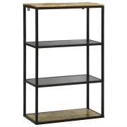 vidaXL Bokhylla 70x35x110 cm Massivt Trä Grov Mango