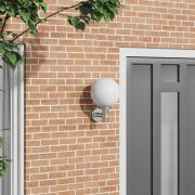 vidaXL Utomhus vägglampa Silver 28 x 25 x 38 cm Rostfritt stål