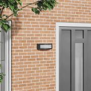 vidaXL Utomhus vägglampa Svart 32 x 10 x 10 cm