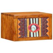 vidaXL Nattduksbord med låda Brun 35 x 30 x 22 cm massivt akacia