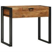 vidaXL Sovrumsbordsbord Brun 90 x 50 x 75 cm Massivt akaciaträ