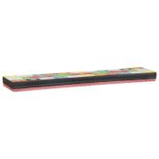 vidaXL Vägghyllor 2 st 100x20x6 cm Solitt Mango-trä