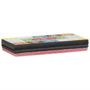 vidaXL Vägghyllor med hylla 3 pcs Flerfärgsdesign 100 x 20 x 6 cm