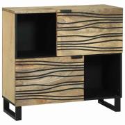 vidaXL Sideboard Brun 80 x 33 x 75 cm massivt mangoträ