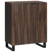 vidaXL Sideboard Brun 60 x 33.5 x 75 cm Massivt Mangoträ