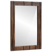 vidaXL Badrumsspegel Brun 50 x 2.5 x 70 cm Massivt mango trä, glas