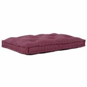 vidaXL Pallettsoffa Kudde Bordeaux tyg