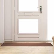 vidaXL Dörrmatta Brun och svart 60 x 180 cm Polypropylen och vinyl