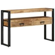 vidaXL Konsolbord med låda Brun 120 x 33 x 75 cm massivt mangoträ