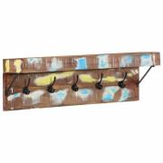 vidaXL Käppställning Brun 73 x 19 x 23 cm Massivt återvunnet trä