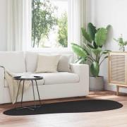 vidaXL Matta Svart 100 x 200 cm Polyester