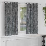 vidaXL Gardiner med gardiner 2 pcs Grå 175 x 140 cm Sammet