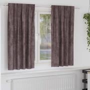 vidaXL Gardiner med gardiner 2 pcs Brun 175 x 140 cm Sammet