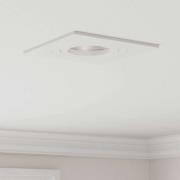 vidaXL Spotlights med strålkastare 24 pcs Vit 9 x 9 x cm Aluminium