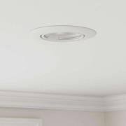 vidaXL Spotlights med strålkastare 6 pcs Vit 9 x 9 cm Metall