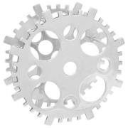 vidaXL Vinställ Silver 39 x 39 x 14 cm Aluminium