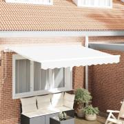 vidaXL Markisväv Vit 350 x 250 cm Kanvas
