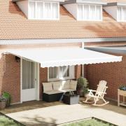 vidaXL Markisväv Vit 450 × 300 cm Kanvas