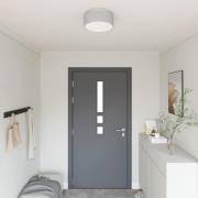 vidaXL Taklampa Grå 30 x 13.5 cm tyg