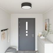 vidaXL Taklampa med strålkastare Svart 38 x 38 x 13,5 cm tyg