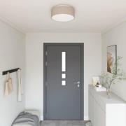 vidaXL Taklampa Taupe 38 x 13.5 cm tyg