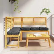 vidaXL Palldyna för sits 6 pcs Svart 40 x 40 x 8 cm Oxford tyg