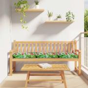 vidaXL Pallkudde Blommor Tropisk djungel 200 x 40 x 8 cm Oxford tyg