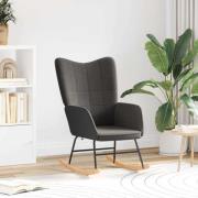 vidaXL Avkopplande stol Mörkgrå 61 x 78 x 98 cm tyg