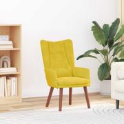 vidaXL Avkopplande stol Gul 63 x 67 x 94 cm Sammet