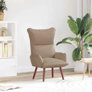 vidaXL Avkopplande stol Cappuccino 69 x 74 x 93 cm Konstläder
