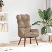 vidaXL Avkopplande stol Cappuccino 69 x 74 x 93 cm Konstläder