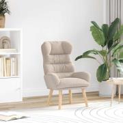 vidaXL fåtölj Ljusgrå 69 x 74 x 93 cm Sherpa tyg