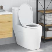 vidaXL Snabbt Släpp Toalettstolssits Vit 44.8 x 37.3 x 4.2 cm