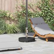 vidaXL Parasollfot Svart 45 x 45 x 37.5 cm Granit