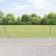 vidaXL Staketstolpar 7 pcs Silver Ø32mm 70 cm Galvaniserat stål