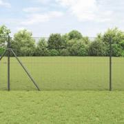 vidaXL Svetsat trådstängsel Grå 1.2 x 50 m Stål